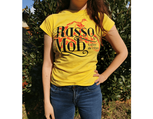 T shirt Rasso Mob jaune 2020 femme