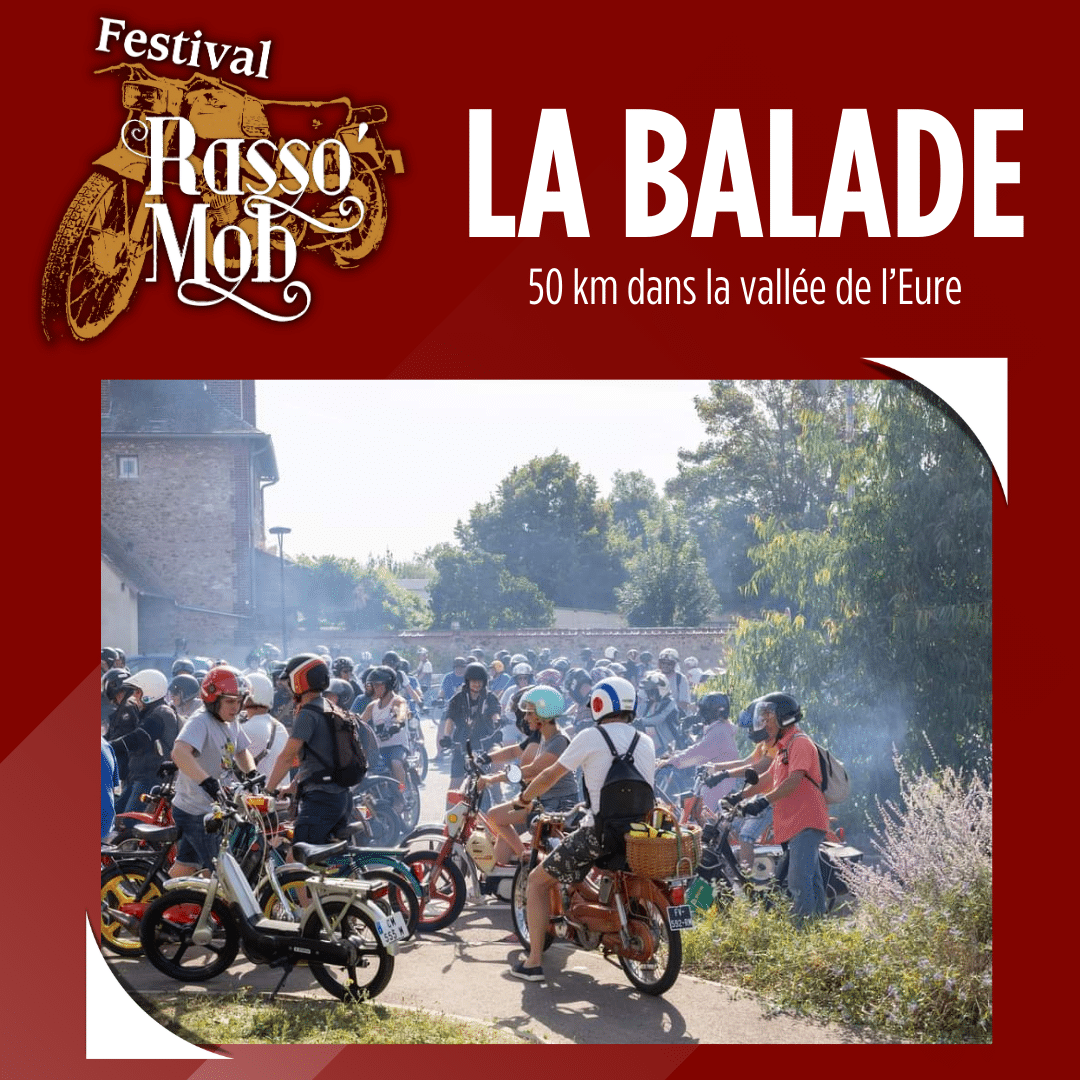 Affiche Rasso Mob balade mobylettes
