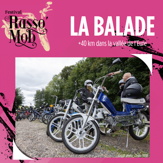 Affiche Rasso Mob balade mobylettes